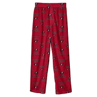 Pantalon de pyjama imprimé couleur rouge l'équipe Tampa Bay Buccaneers pour jeunes