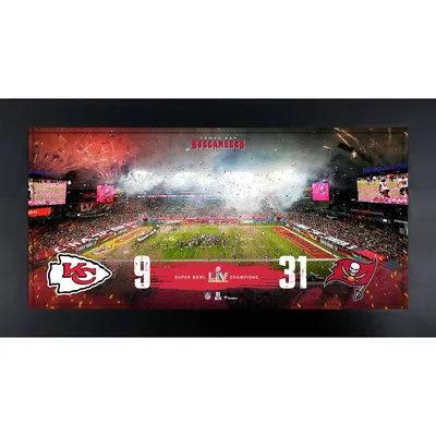 Tampa Bay Buccaneers Fanatics Authentic Framed 6" x 12" Super Bowl LV Champions Panoramic Collage