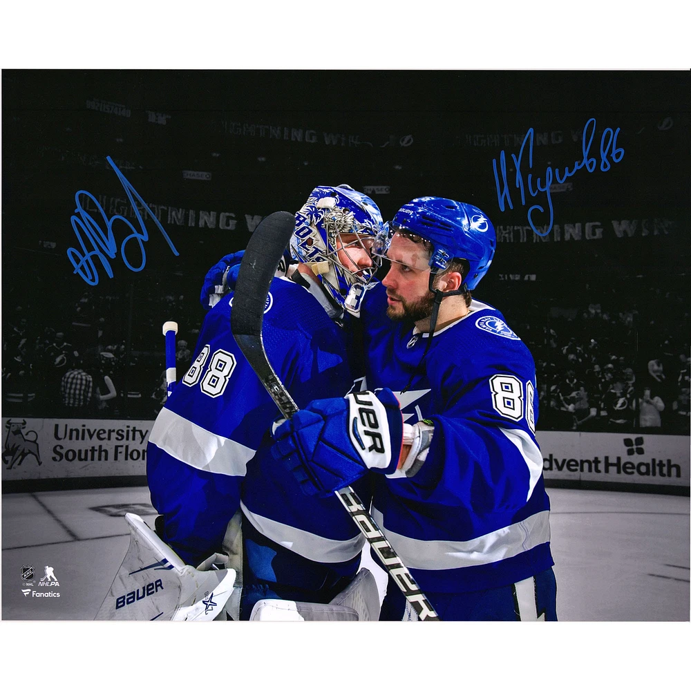 Andrei Vasilevskiy & Nikita Kucherov Tampa Bay Lightning Autographed 16" x 20" Spotlight Photograph