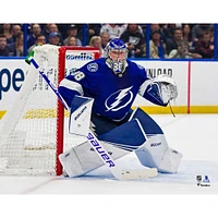 Andrei Vasilevskiy Tampa Bay Lightning Unsigned Blue Jersey Net Photograph