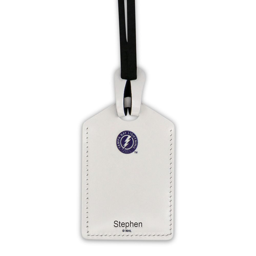 Leather Treaty Luggage Tag - St. Louis Blues - White - St Louis Blues