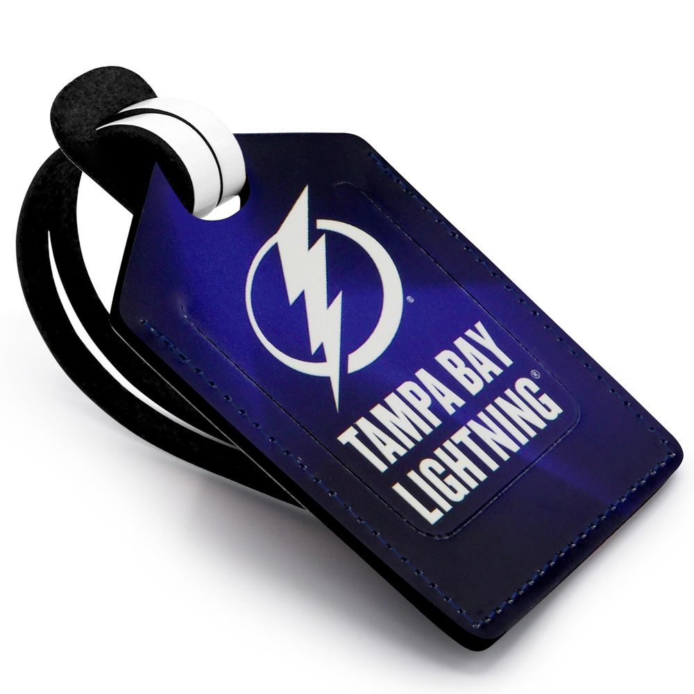 Leather Treaty Blue Tampa Bay Lightning Personalized Leather Luggage Tag |  Coquitlam Centre