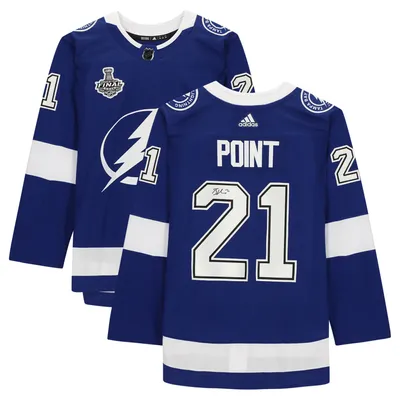 Brayden Point Tampa Bay Lightning Autographed Blue Fanatics Breakaway Jersey