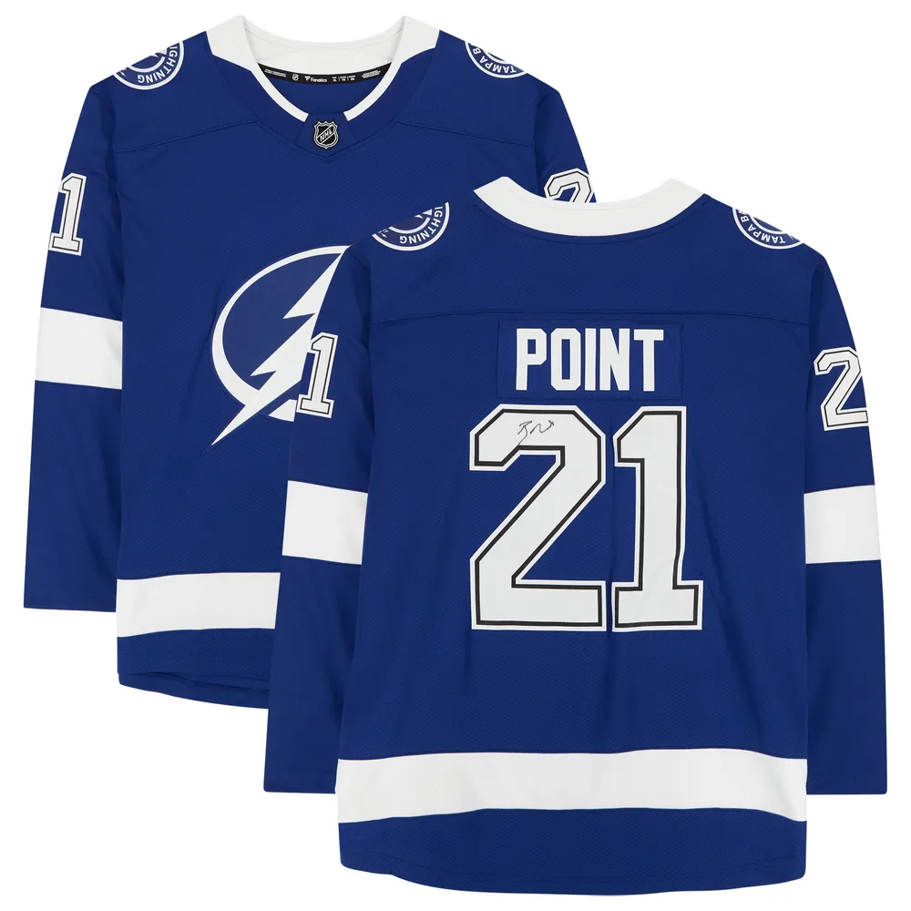 Brayden Point Tampa Bay Lightning Autographed Blue Adidas Authentic Jersey