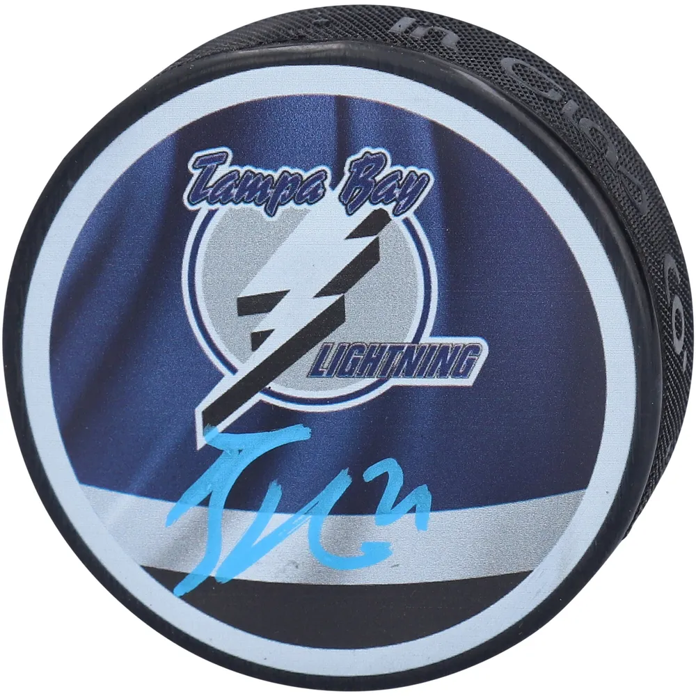 Lids Brayden Point Tampa Bay Lightning Fanatics Authentic Autographed Reverse  Retro Logo Hockey Puck