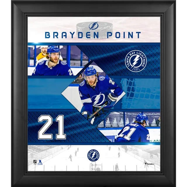 Brayden Point Tampa Bay Lightning Unsigned 2021 Stanley Cup Champions Raising Photograph