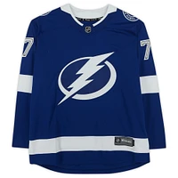 Maillot Breakaway bleu autographié par Haydn Fleury du Lightning de Tampa Bay