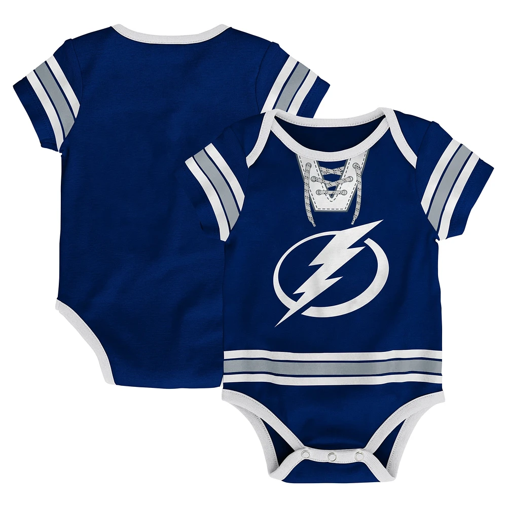 Infant Blue Tampa Bay Lightning Hockey Jersey Bodysuit