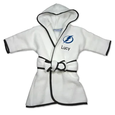 Tampa Bay Lightning Infant Personalized Robe - White