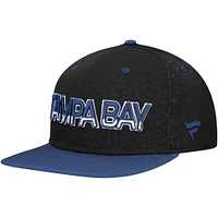 Casquette Snapback noire avec logo alternatif du Lightning de Tampa Bay Fanatics pour hommes