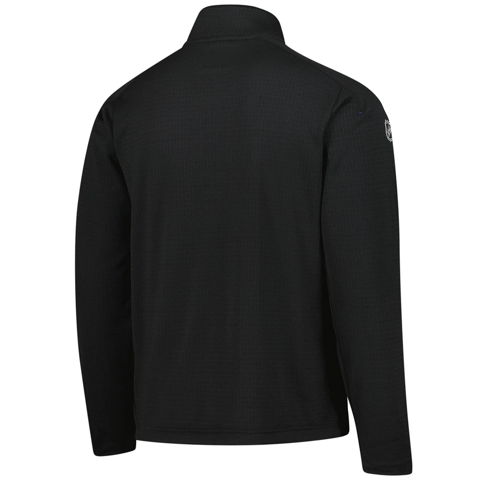 Men's Fanatics  Black Tampa Bay Lightning Authentic Pro Fleece Quarter-Zip Jacket