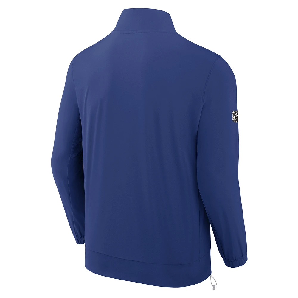 Men's Fanatics  Blue Tampa Bay Lightning Authentic Pro Full-Zip Coaches Jacket
