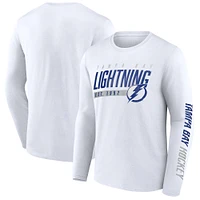 Men's Fanatics  White Tampa Bay Lightning Long Sleeve T-Shirt
