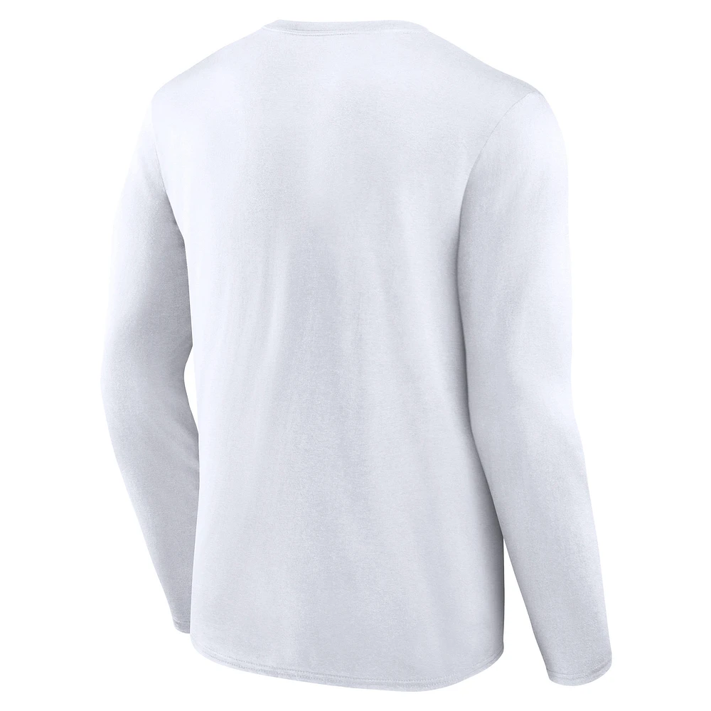 Men's Fanatics  White Tampa Bay Lightning Long Sleeve T-Shirt
