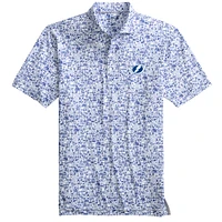 Men's johnnie-O  Blue/White Tampa Bay Lightning Slapshot Polo