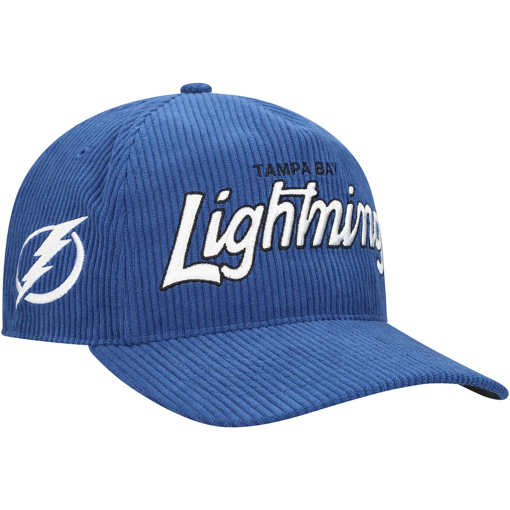 Casquette ajustable en velours côtelé Crosstown Hitch bleue Tampa Bay Lightning '47 pour homme