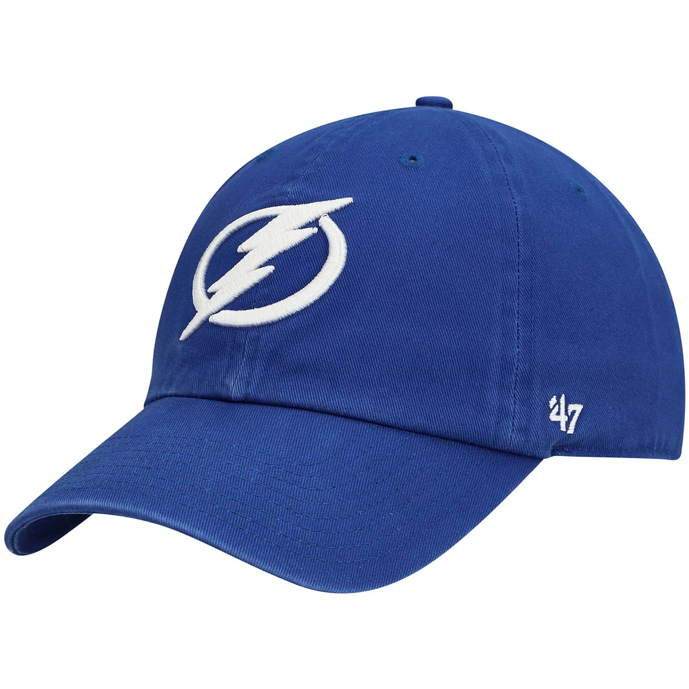 Casquette réglable '47 Blue Tampa Bay Lightning Team Clean Up pour homme