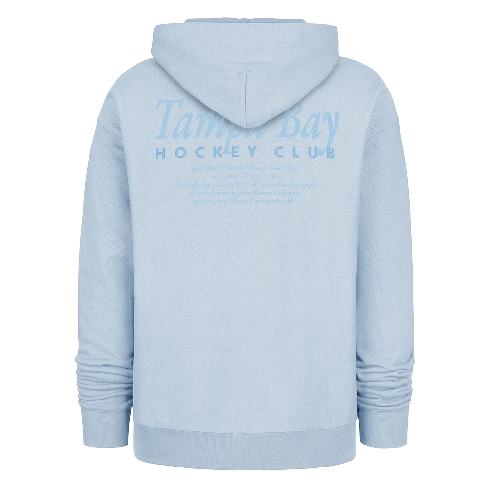 Men's '47  Light Blue Tampa Bay Lightning Foundation Pullover Hoodie