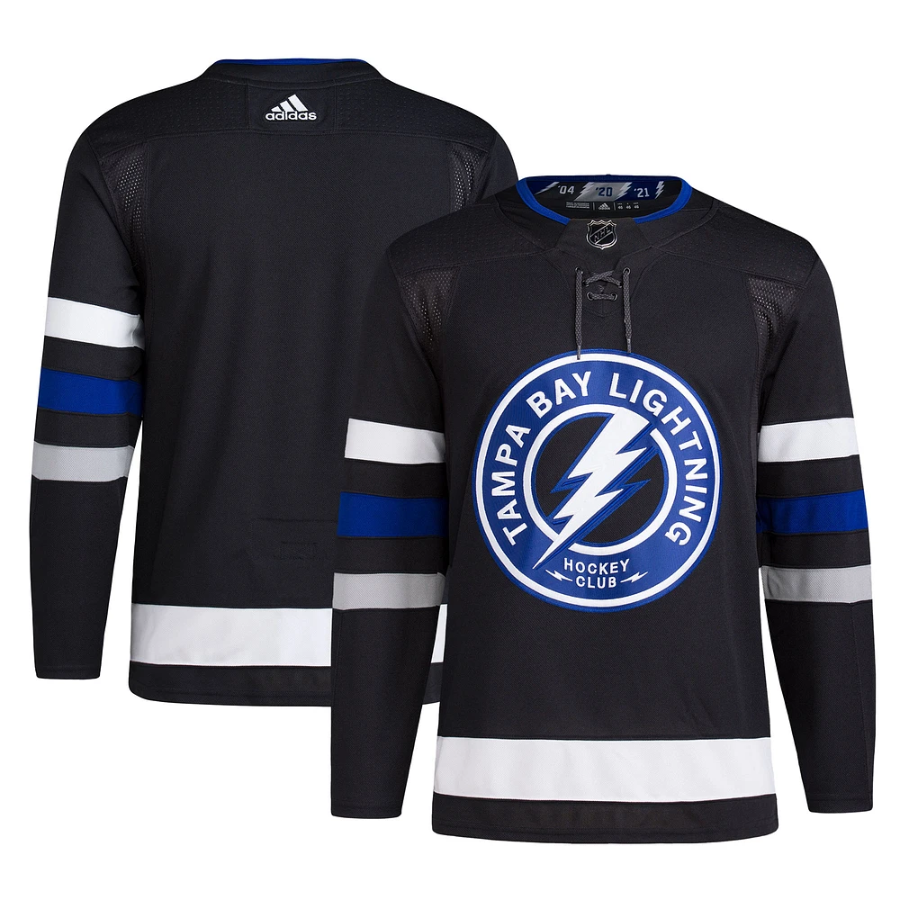 Men's adidas Black Tampa Bay Lightning Alternate Primegreen Authentic Jersey