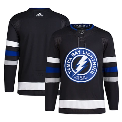 Maillot adidas Tampa Bay Lightning Alternate Primegreen authentique pour hommes, noir