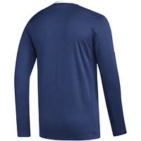 Men's adidas Blue Tampa Bay Lightning AEROREADY® Long Sleeve T-Shirt