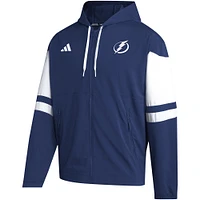 Sweat à capuche entièrement zippé adidas Tampa Bay Lightning pour hommes, bleu