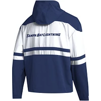 Sweat à capuche entièrement zippé adidas Tampa Bay Lightning pour hommes, bleu