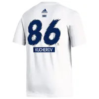 Adidas Men's adidas Nikita Kucherov White Tampa Bay Lightning Reverse Retro  2.0 Name & Number T-Shirt