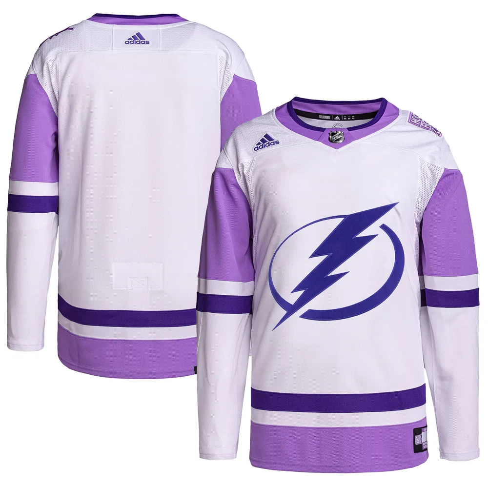 orkest fontein Berri Lids Tampa Bay Lightning adidas Hockey Fights Cancer Primegreen Authentic  Blank Practice Jersey - White/Purple | Brazos Mall