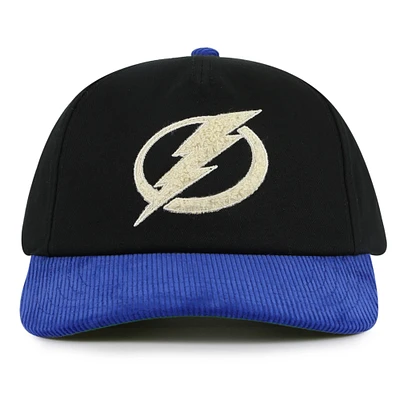 Men's American Needle  Black/Blue Tampa Bay Lightning Burnett Adjustable Hat