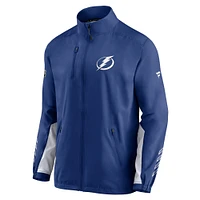 Veste zippée intégrale Authentic Pro Locker Room Rinkside pour homme Tampa Bay Lightning bleue