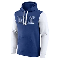 Men's Blue Tampa Bay Lightning Deliver Fleece Pullover Hoodie