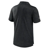 Men's Fanatics  Black Tampa Bay Lightning Authentic Pro Jacquard Polo