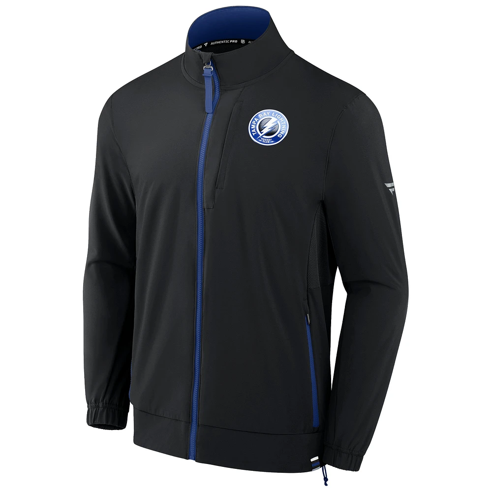 Men's Fanatics Black Tampa Bay Lightning Authentic Pro Rink Full-Zip Jacket