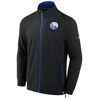Men's Fanatics Black Tampa Bay Lightning Authentic Pro Rink Full-Zip Jacket