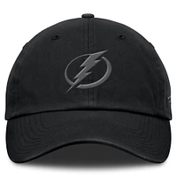 Men's Fanatics Black Tampa Bay Lightning Authentic Pro Road Adjustable Hat
