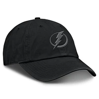 Men's Fanatics Black Tampa Bay Lightning Authentic Pro Road Adjustable Hat