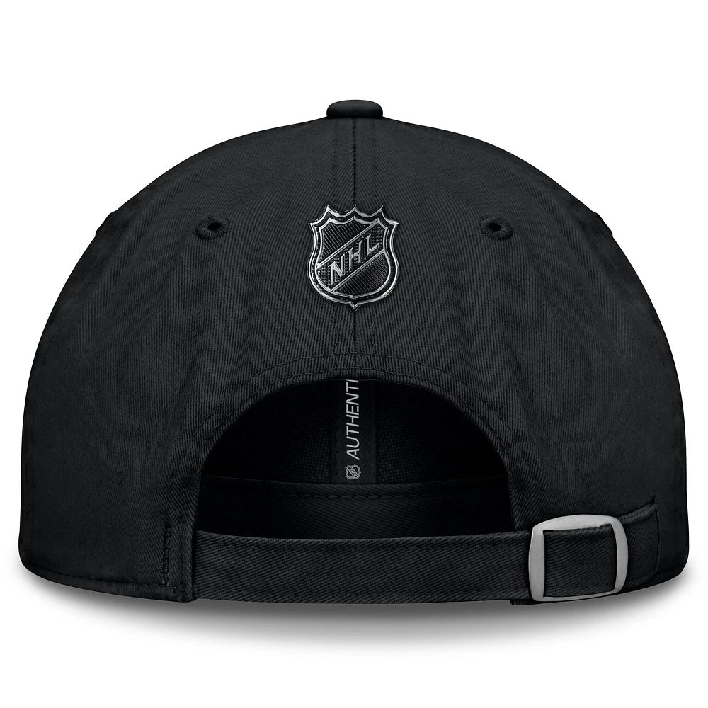 Men's Fanatics Black Tampa Bay Lightning Authentic Pro Road Adjustable Hat