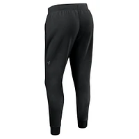 Pantalon de survêtement en polaire authentique Pro Road Fanatics noir Tampa Bay Lightning pour homme