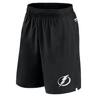 Men's Fanatics  Black Tampa Bay Lightning Tech Training Shorts