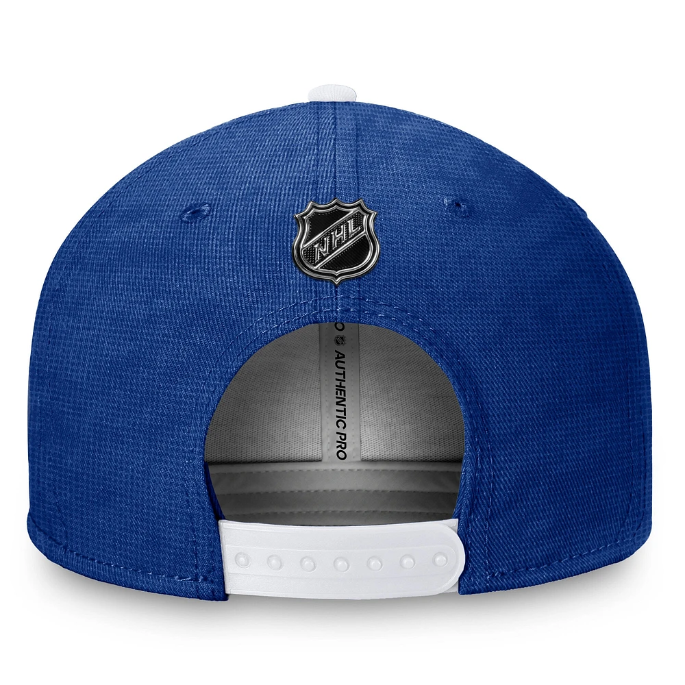 Men's Fanatics  Blue/White Tampa Bay Lightning Authentic Pro Rink Snapback Hat