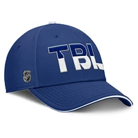 Men's Fanatics Blue/White Tampa Bay Lightning Authentic Pro Rink Team Code Flex Hat