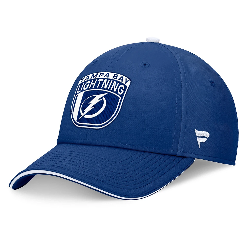 Casquette flexible de repêchage la LNH 2024 Tampa Bay Lightning Fanatics pour hommes, bleue