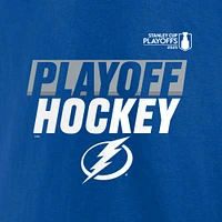 Sweat à capuche en molleton bleu Fanatics pour homme, Lightning de Tampa Bay, séries éliminatoires la Coupe Stanley 2025