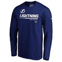 T-shirt à manches longues bleu Fanatics Tampa Bay Lightning Authentic Pro Core Collection Prime pour hommes