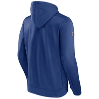 Men's Fanatics Blue Tampa Bay Lightning Authentic Pro Fleece Pullover Hoodie