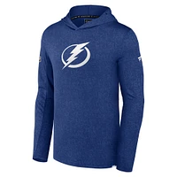 Sweat à capuche léger Tampa Bay Lightning Authentic Pro Fanatics pour hommes, bleu