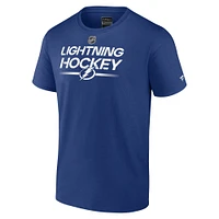 Men's Fanatics  Blue Tampa Bay Lightning Authentic Pro Primary T-Shirt