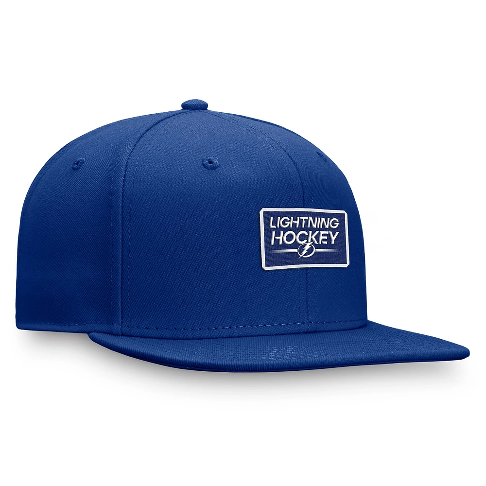 Men's Fanatics  Blue Tampa Bay Lightning Authentic Pro Prime Snapback Hat