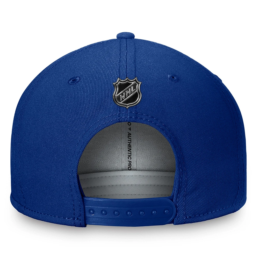 Casquette Snapback Authentic Pro Prime Tampa Bay Lightning Fanatics bleue pour hommes